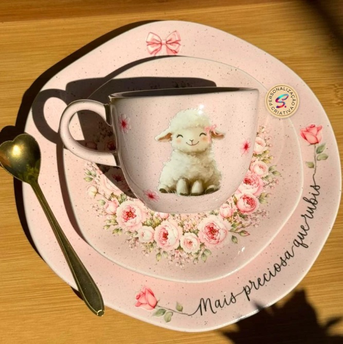 Louça cristã ovelhinha